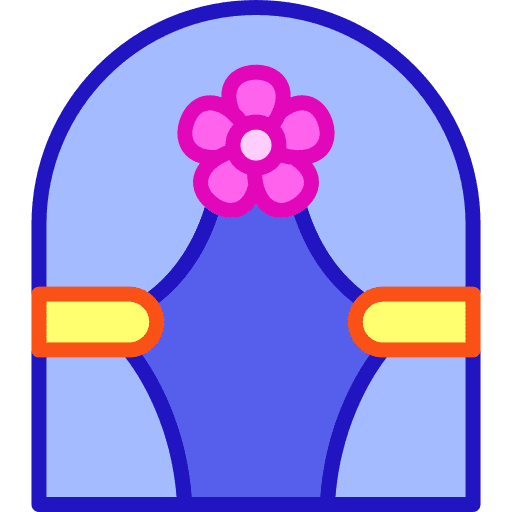 Wedding arch love and romance wedding arch decoration icon