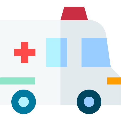 Ambulance emergency medical assistance healthcare and medical icon