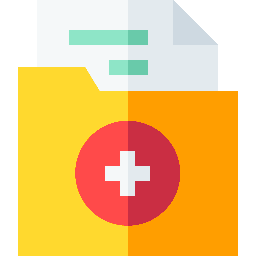 Document clinic history healthcare and medical health report icon