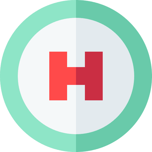 Hospital health sign hospital icon