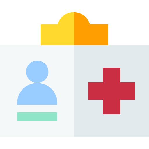 Identification doctor identification hospital icon