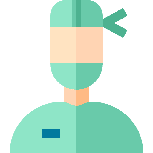 Surgeon healthcare professions and jobs user icon