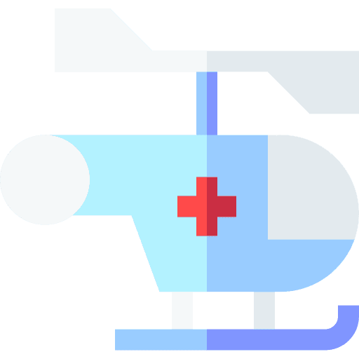 Helicopter emergency helicopter ambulance icon