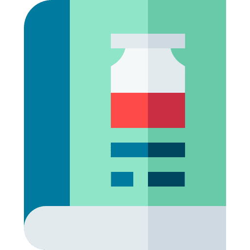 Medicine book guidebook healthcare and medical medical handbook icon