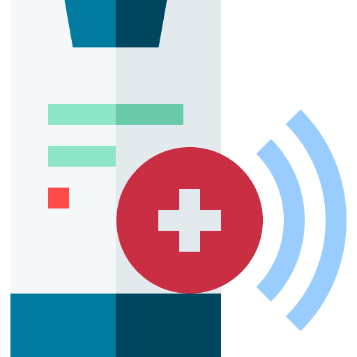Mobile phone mobile phone medical assistance smartphone icon