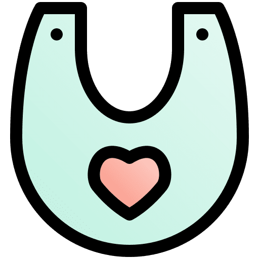 Baby bib baby cloth kid accessory icon