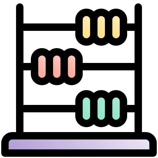 Abacus toy mathematics calculate kid and baby icon Abacus toy mathematics calculate kid and baby icon