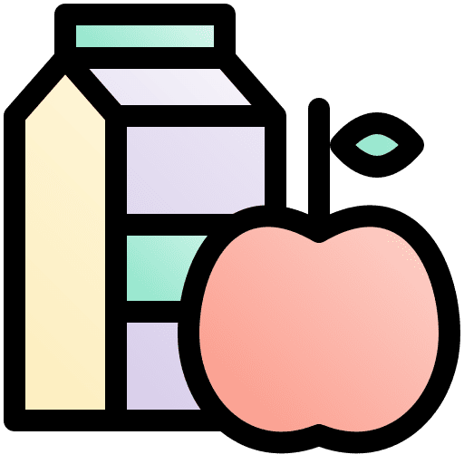 Healthy food apple nutrients nutrition icon