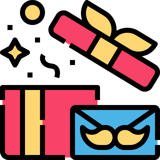 Present celebration birthday and party present icon