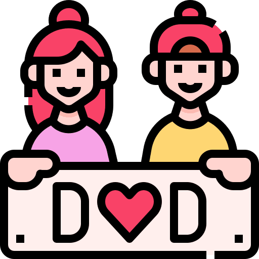 Signboard best dad dad love and romance icon