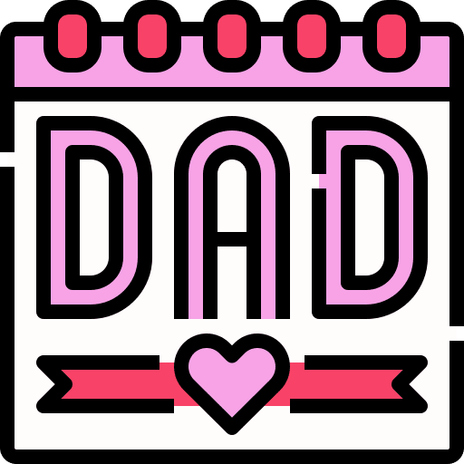 Calendar best dad calendar love icon