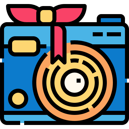 Camera gift celebration dad icon