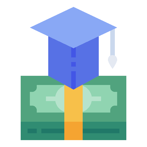 Scholarship financial bank banking icon Scholarship financial bank banking icon