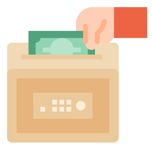 Safe box money bank business and finance icon Safe box money bank business and finance icon