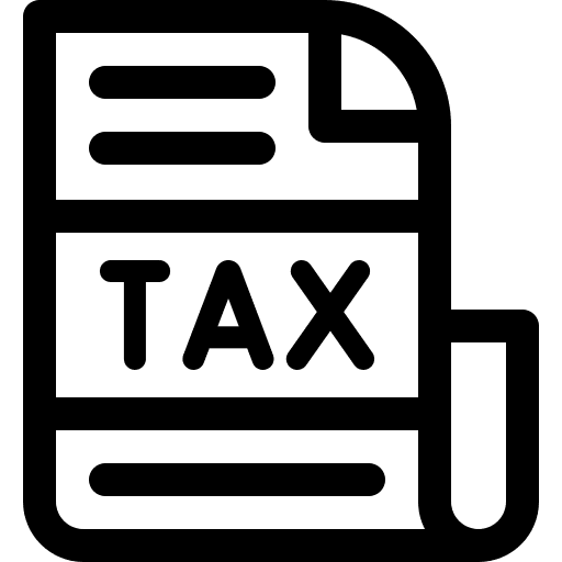 Taxes file business and finance calculation icon Taxes file business and finance calculation icon