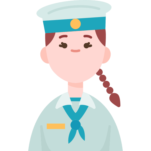 Marine captain avatar uniform icon