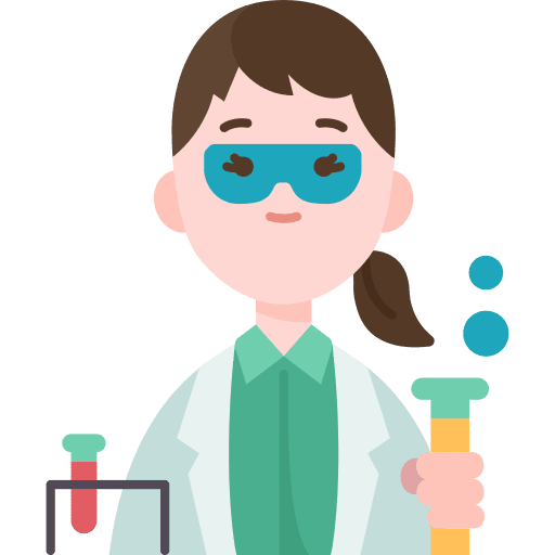 Scientist people woman scientist icon