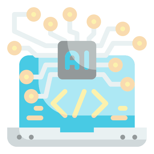 Coding network computer connection icon