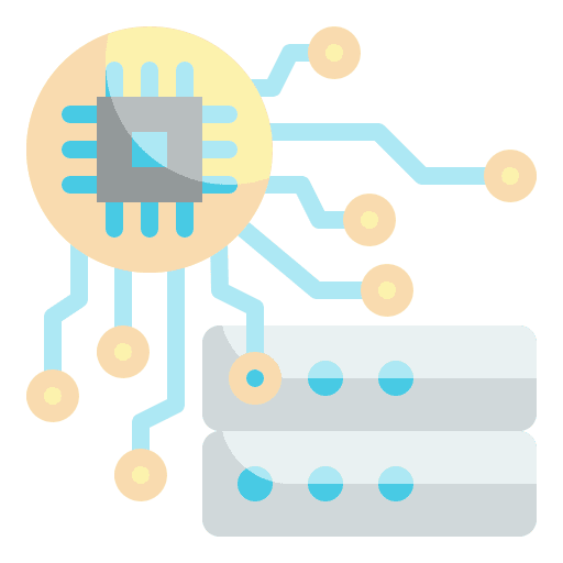 Data document chip circuit icon