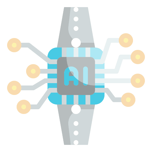 Smartwatch intelligence smartwatch ai icon Smartwatch intelligence smartwatch ai icon