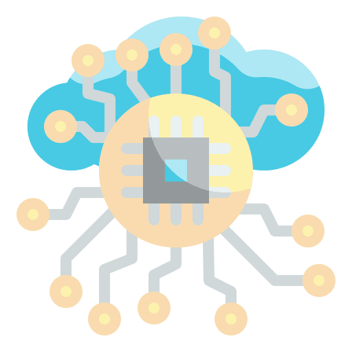 Cloud electronics storage data icon Cloud electronics storage data icon