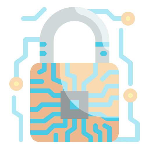Lock protect encrypt padlock icon Lock protect encrypt padlock icon