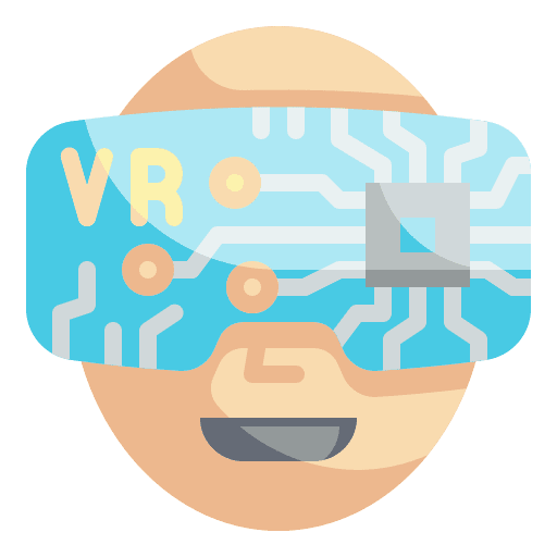 Vr glasses virtual reality gamer icon Vr glasses virtual reality gamer icon