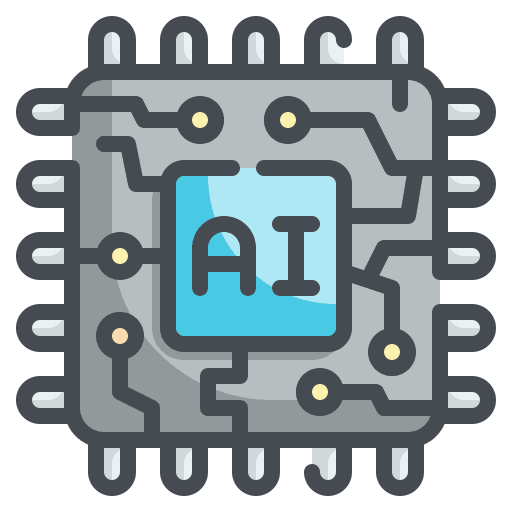 Chip electronics ai cpu icon