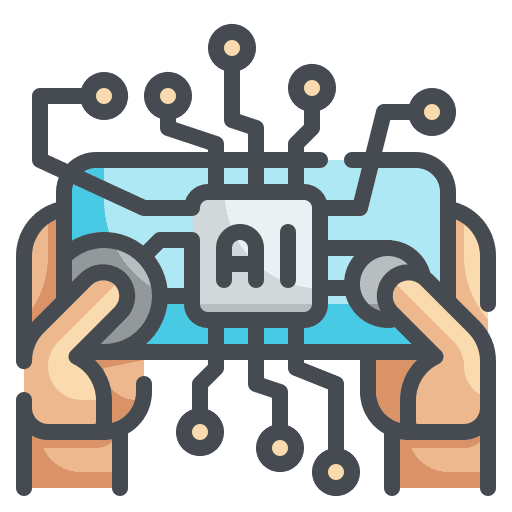 Control ai technology gaming icon Control ai technology gaming icon