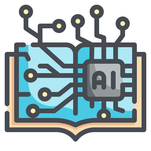 Learning chip technology book icon Learning chip technology book icon