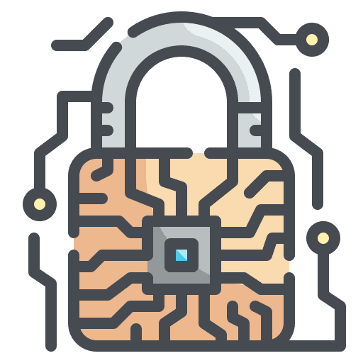 Lock chip protect lock icon Lock chip protect lock icon