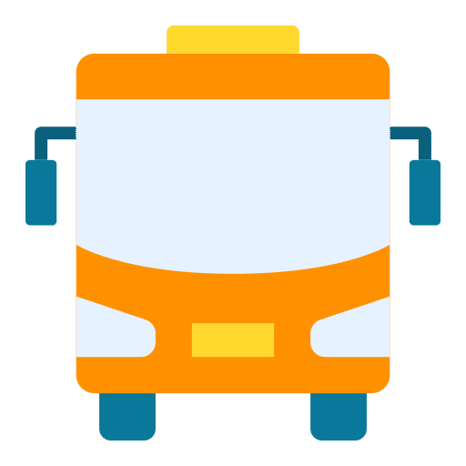 Bus transportation travel urban icon