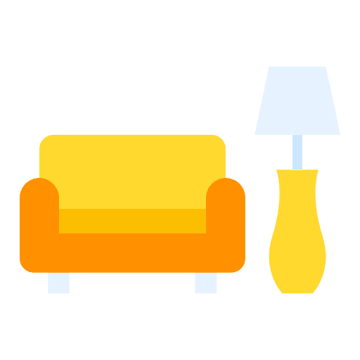 Living room lamp furniture and household living room icon