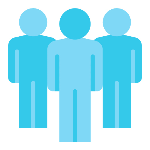 People accompaniment team group icon People accompaniment team group icon