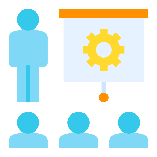 Workshop practice conference training icon