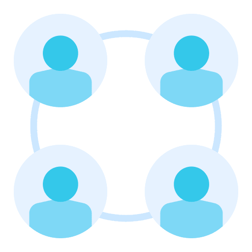 Collaboration strategy marketing networking icon Collaboration strategy marketing networking icon