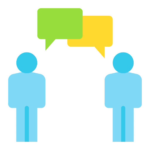 Communication information people talk icon Communication information people talk icon