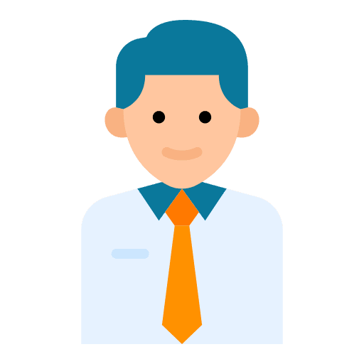 Employee man tie person icon Employee man tie person icon