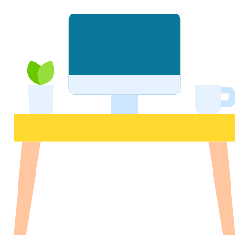 Desk desktop furniture and household studio icon Desk desktop furniture and household studio icon
