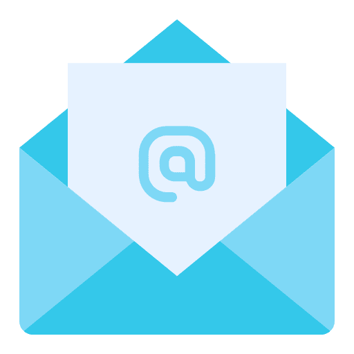 Email mail communications at sign icon Email mail communications at sign icon
