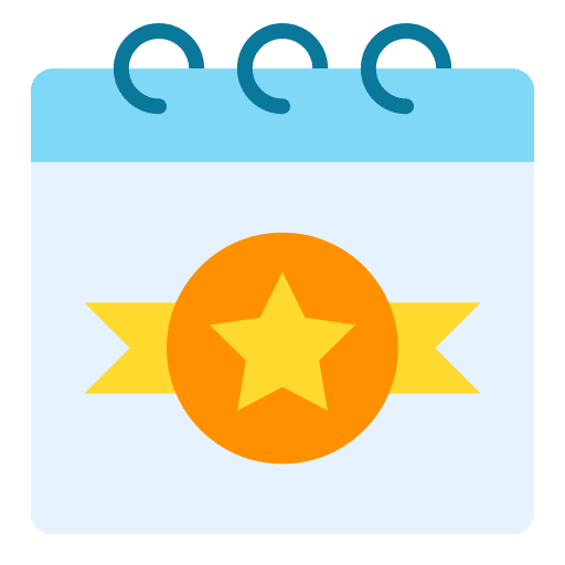 Event organization calendar time and date icon Event organization calendar time and date icon