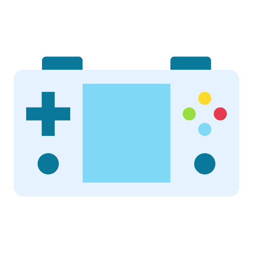 Game console portable gaming entertainment icon Game console portable gaming entertainment icon