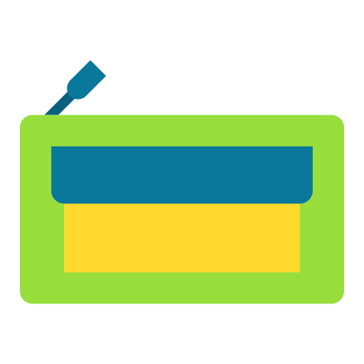 Pencil case stationery education writing tool icon Pencil case stationery education writing tool icon