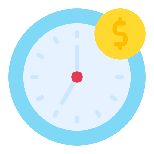 Time is money clock currency dollar icon Time is money clock currency dollar icon