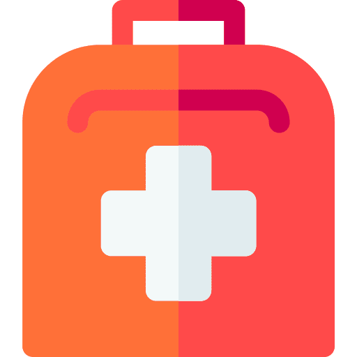 First aid kit medical equipment doctor first aid kit icon