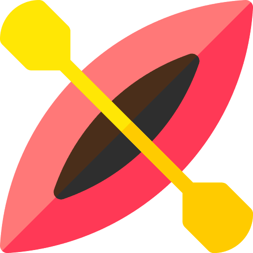 Kayak paddle kayak canoe icon
