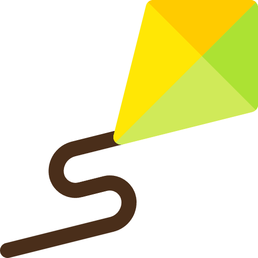 Kite bow outdoor holidays icon