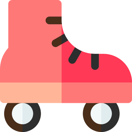 Roller skate exercise equipment sports and competition icon