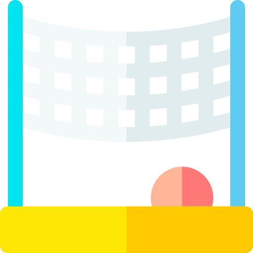 Volleyball sports and competition volley net icon