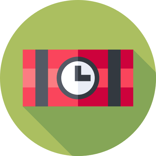 Dynamite detonation weapon explosive icon